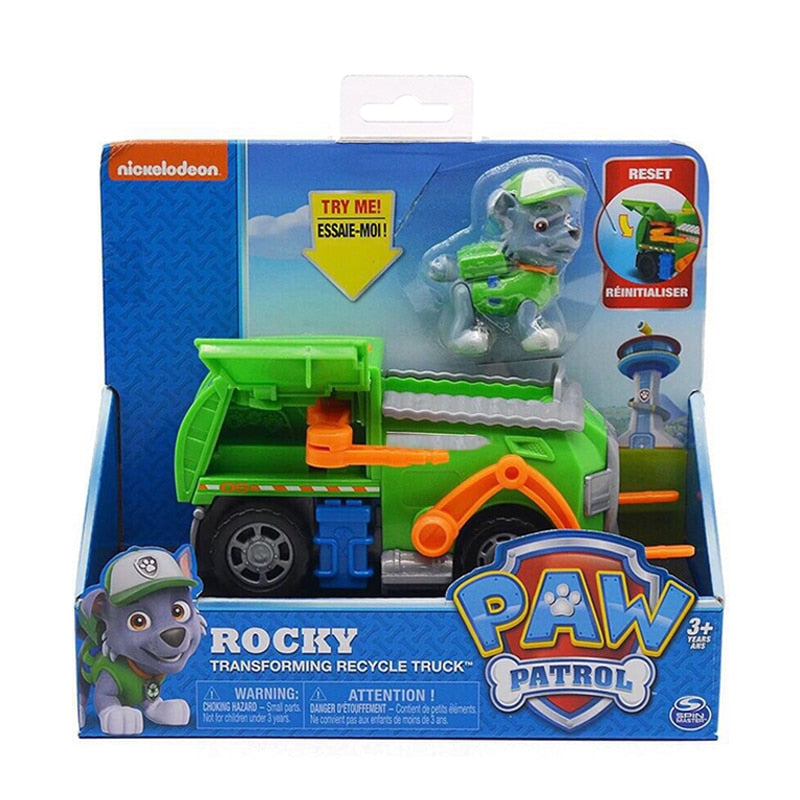 Paw Patrol Rescue Dog Puppy Set Toy Car Patrulla Canina Toys Action Figure Model Marshall Chase Rubble Vehicle Car Children Gift