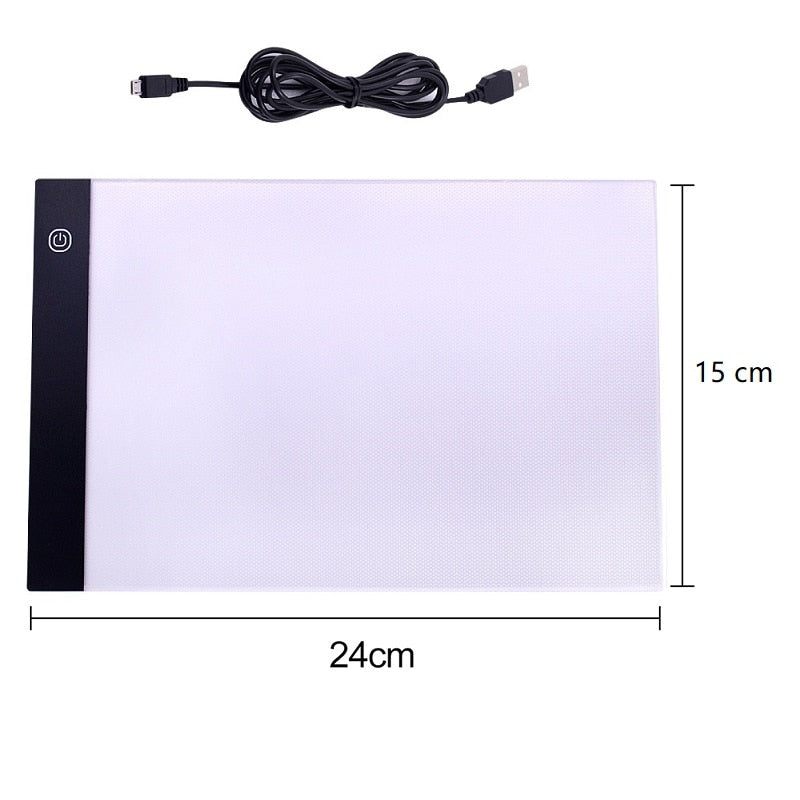 Led Drawing Copy Board Kids Toy to Draw 3 Level Dimmable Painting Tablet  A5 size Light Pad Children Learning Educational Game