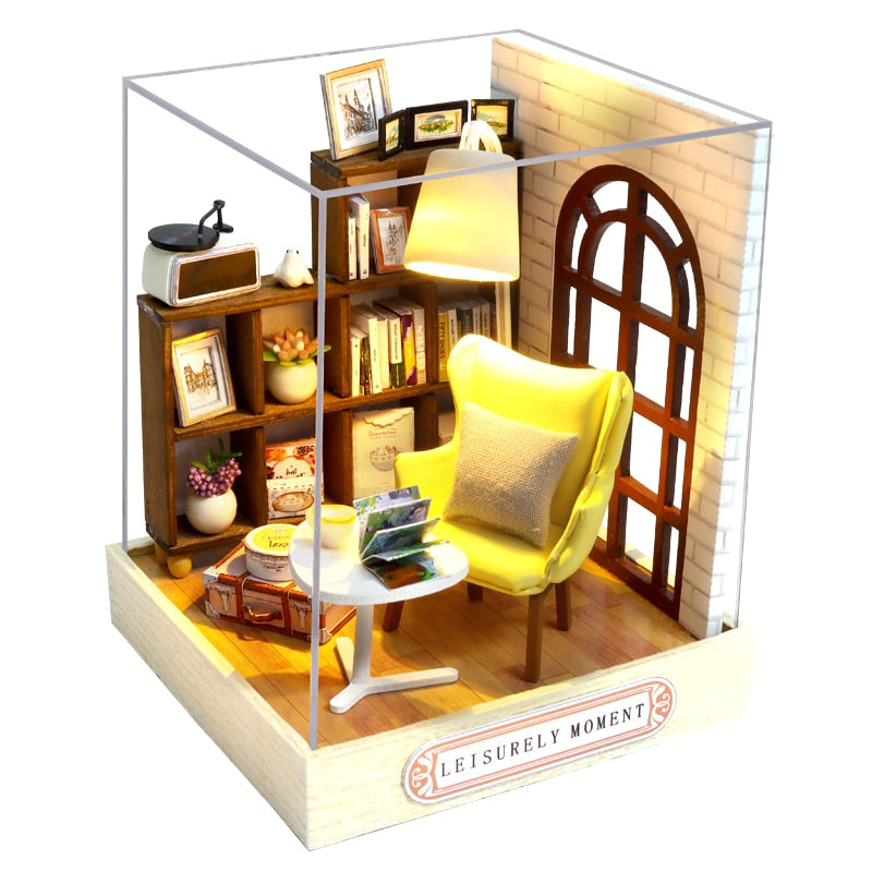 CUTEBEE Doll House Miniature DIY Dollhouse With Furnitures Wooden House Casa Diorama Toys For Children Birthday Gift Z007