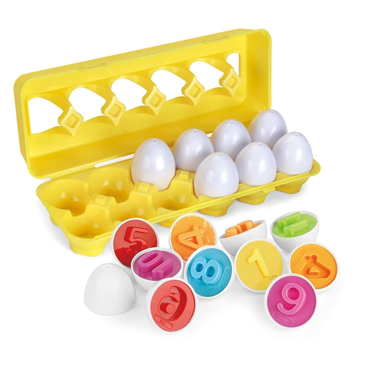 montessori learning education math toys kids match smart eggs screws 3d puzzle game for children educational toys easter