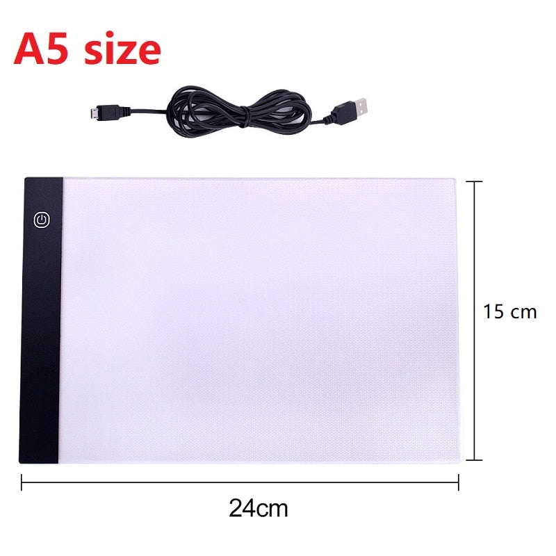 Led Drawing Copy Board Kids Toy to Draw 3 Level Dimmable Painting Tablet  A5 size Light Pad Children Learning Educational Game