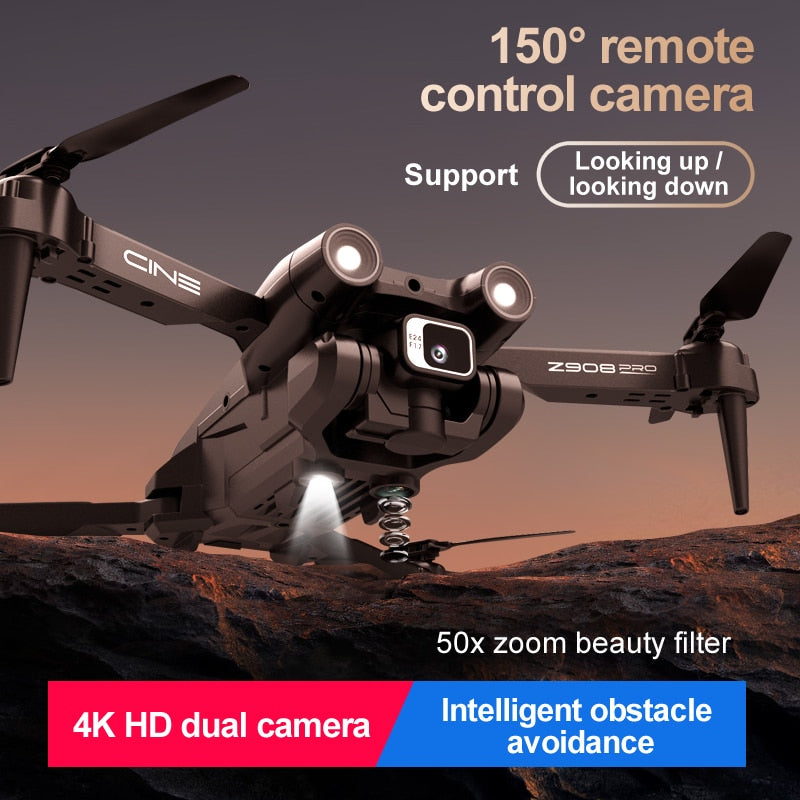 New Z908 Pro Drone 2.4G WIFI Mini Drone 4k Professional Obstacle Avoidance Helicopter Remote Control Quadcopter RC Drone Toy