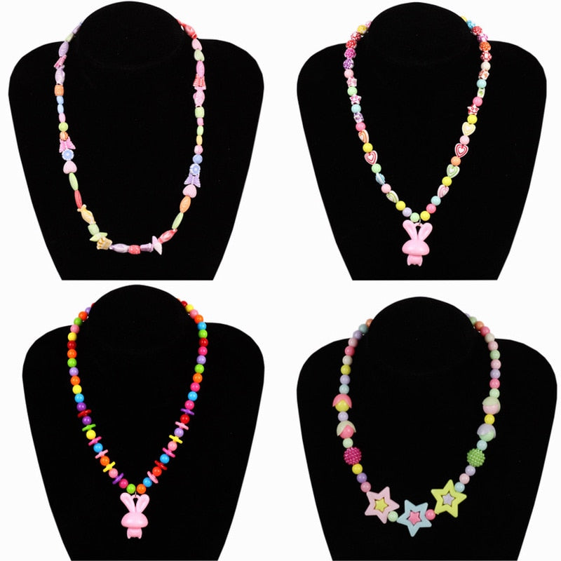 DIY Handmade Beaded Children&#39;s Toys Creative Loose Spacer Beads Making Bracelet Necklace 24 Grid Girl Jewelry Set Girl Toy Gift