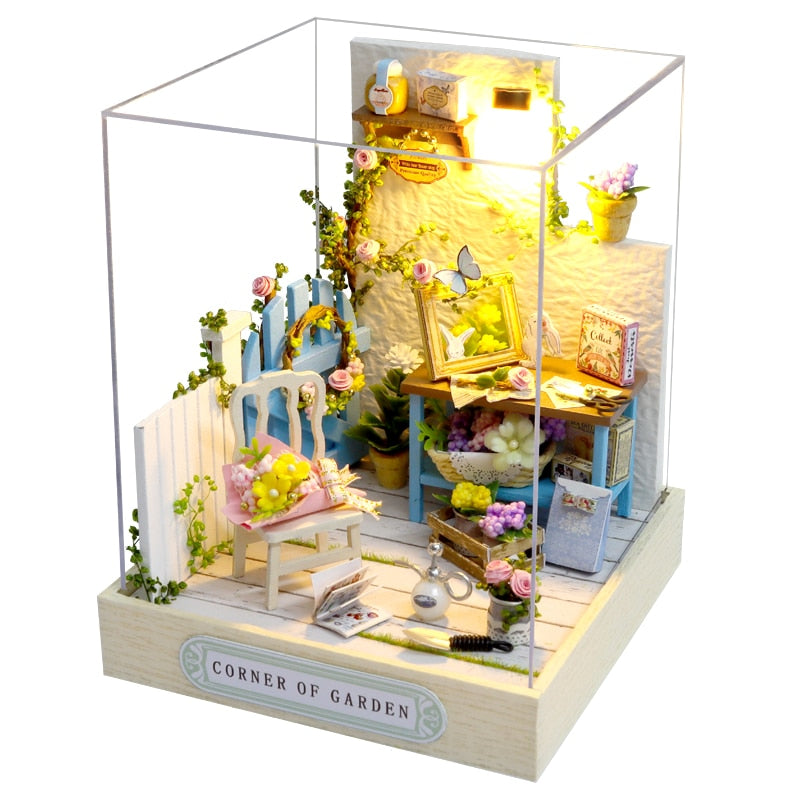 CUTEBEE Doll House Miniature DIY Dollhouse With Furnitures Wooden House Casa Diorama Toys For Children Birthday Gift Z007