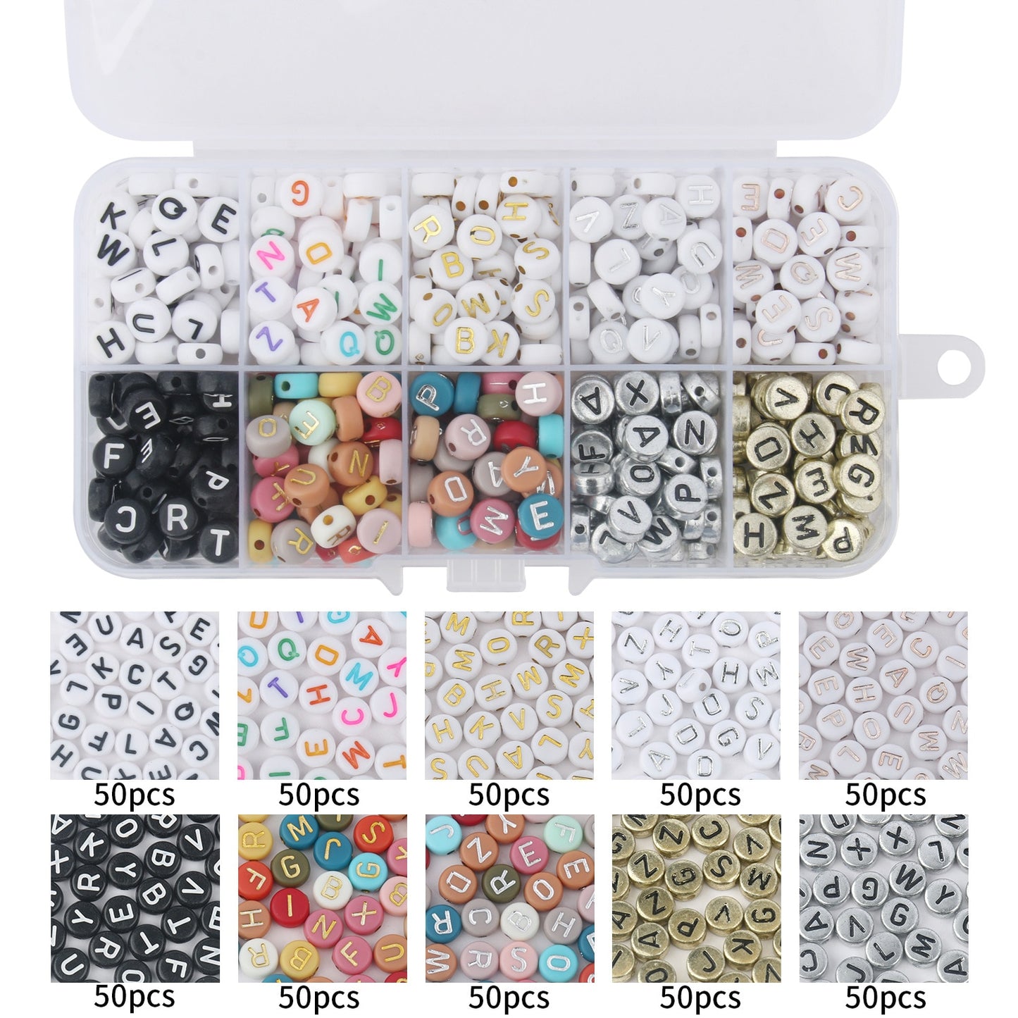 DIY Handmade Beaded Children&#39;s Toys Creative Loose Spacer Beads Making Bracelet Necklace 24 Grid Girl Jewelry Set Girl Toy Gift