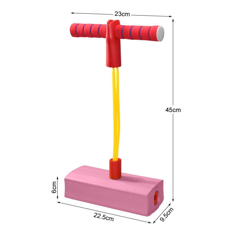 Kids Sports Games Toys Foam Pogo Stick Jumper Indoor Outdoor Fun Fitness Equipment Improve Bounce Sensory Toys for Boy Girl Gift