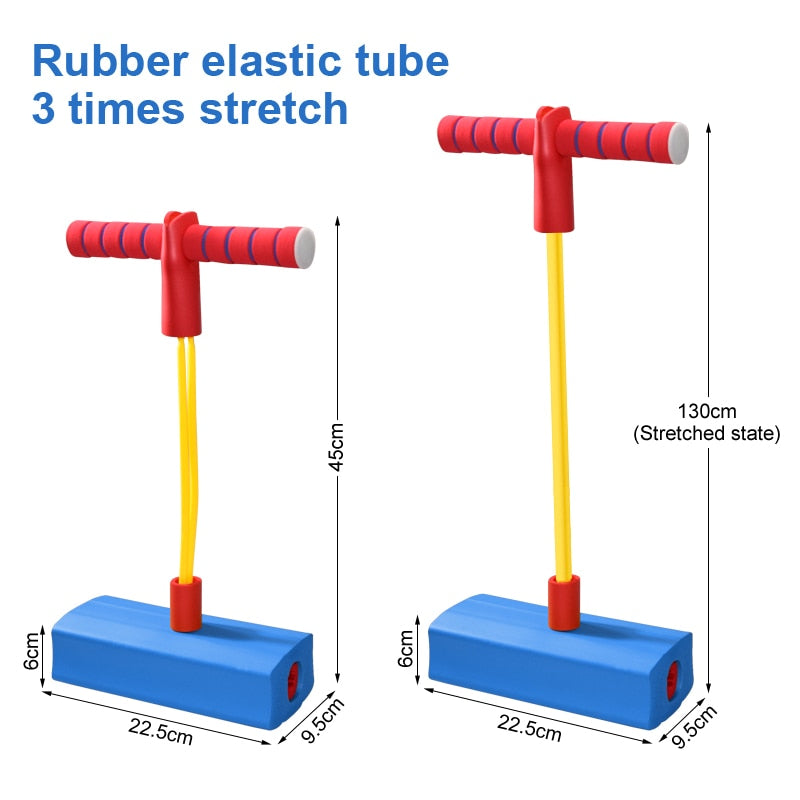 Kids Sports Games Toys Foam Pogo Stick Jumper Indoor Outdoor Fun Fitness Equipment Improve Bounce Sensory Toys for Boy Girl Gift