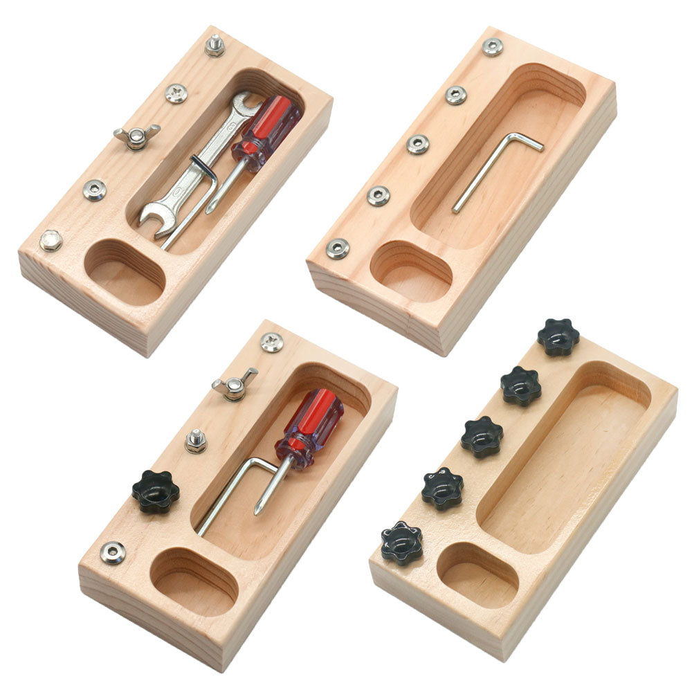 Montessori Busy Board Screw Bolt Set Toys for 2 Year Preschool Montessori Educational Toys For Children Kids Juguetes Montessori