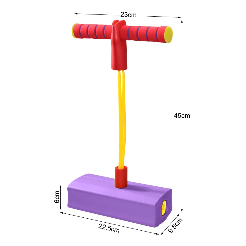 Kids Sports Games Toys Foam Pogo Stick Jumper Indoor Outdoor Fun Fitness Equipment Improve Bounce Sensory Toys for Boy Girl Gift