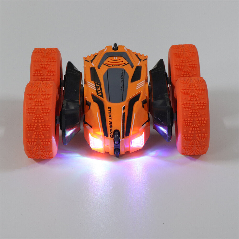 RC Stunt Car 2.4G 4WD 360 Rotate LED Lights Remote Control Off Road Double Sided Vehicles Model Kids Children Toys