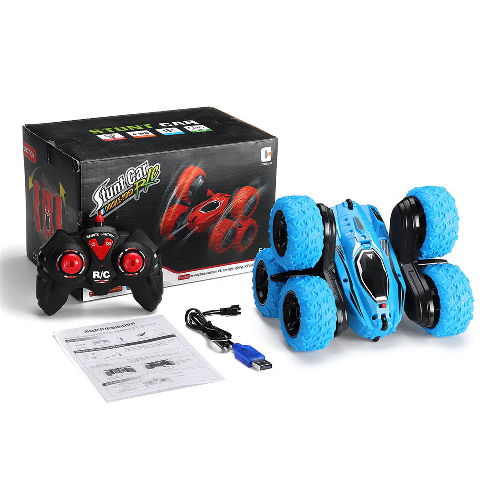 RC Stunt Car 2.4G 4WD Remote Control All-Terrain Toy Off Road 360 Flip with Lights Music Drift Double-Sided Vehicle Model