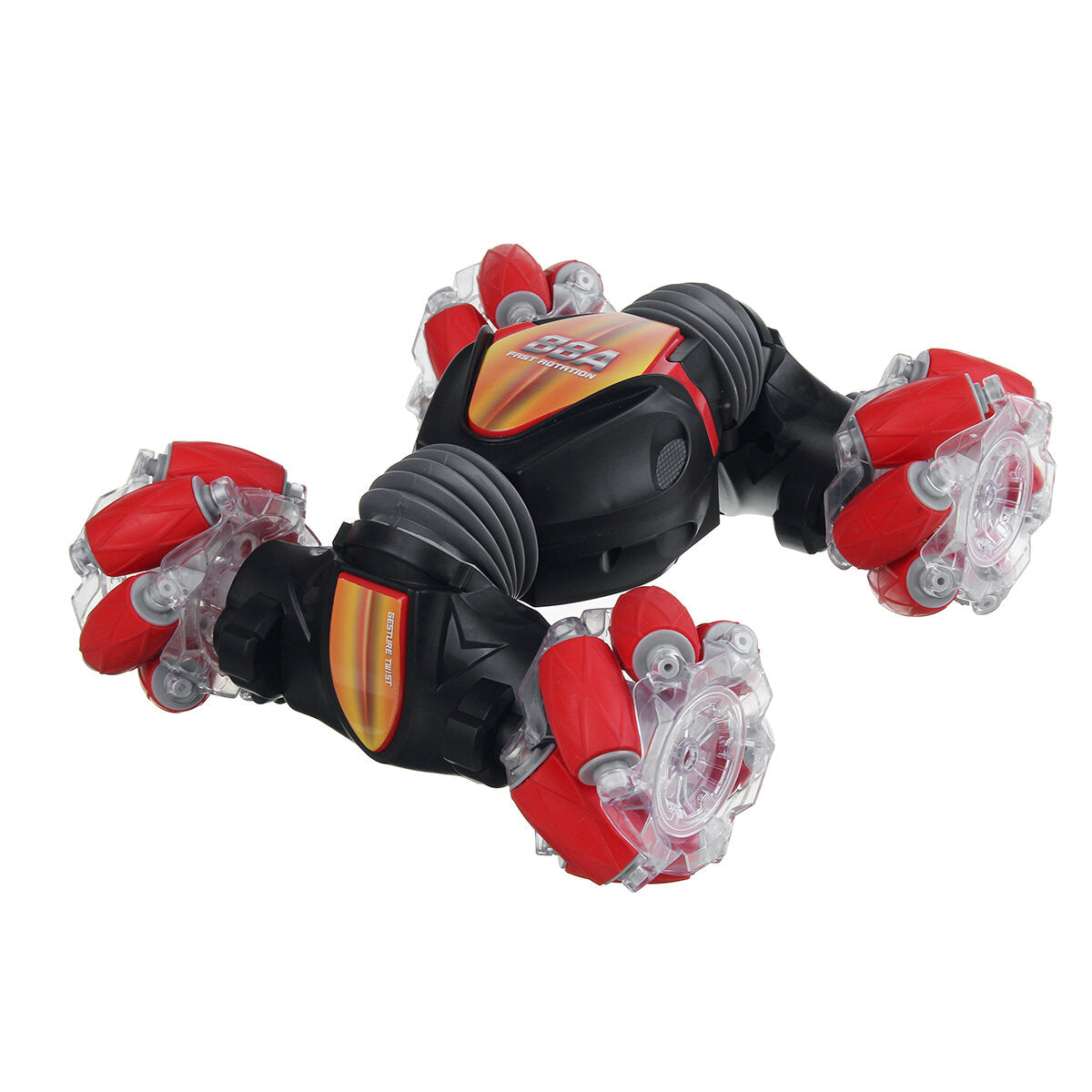 RC Stunt Car 1/12 2.4G Remote Control Gesture Sensor All-Terrain Toy Double Sided Rotating Off Road 360 Flips with Lights Music Drift Dancing Vehicle Model
