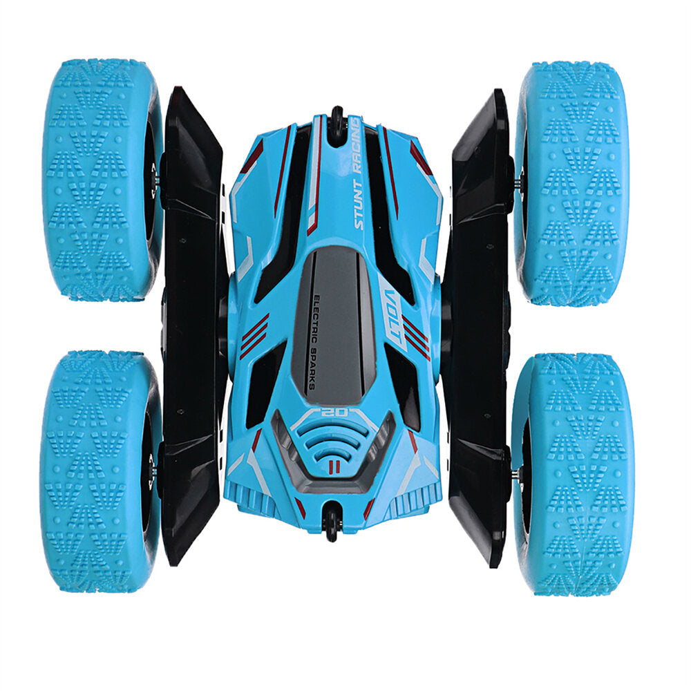 RC Stunt Car 2.4G 4WD 360 Rotate LED Lights Remote Control Off Road Double Sided Vehicles Model Kids Children Toys
