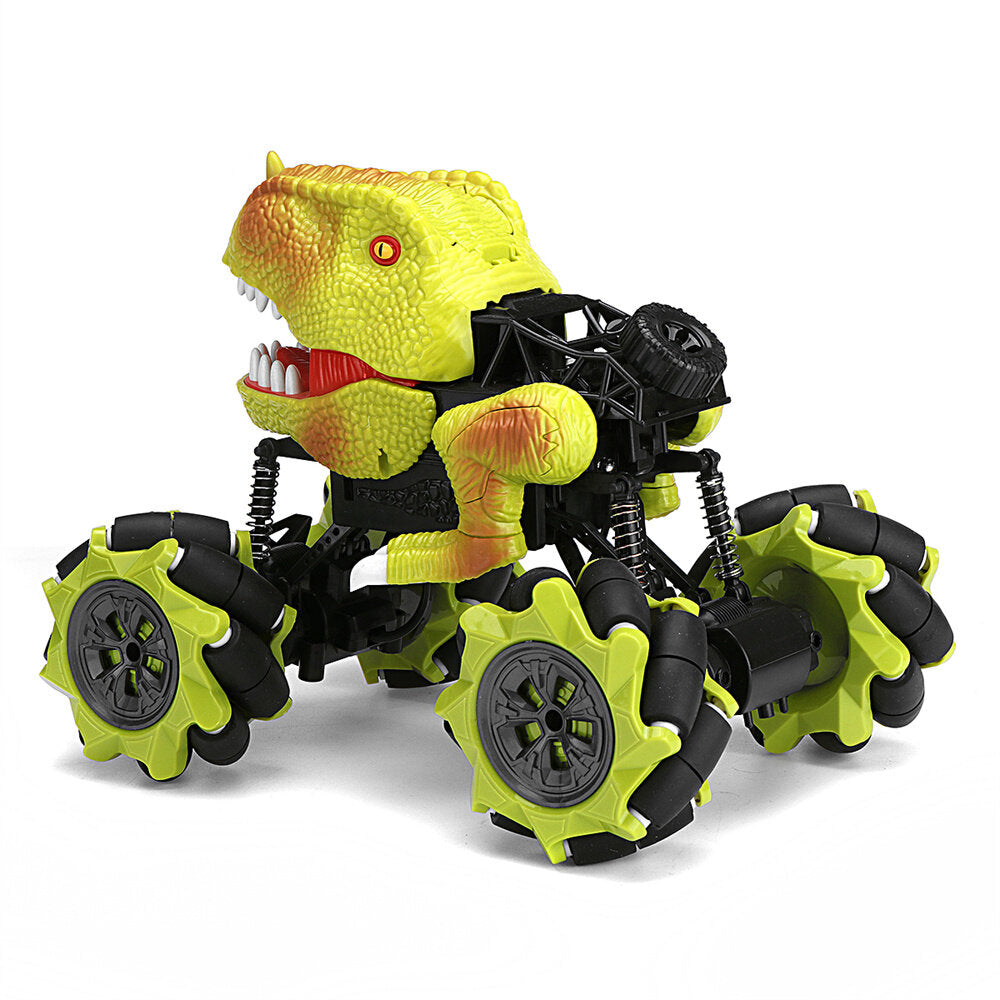 RC Stunt Car 1/16 2.4G 13CH Dinosaur Remote Control Toys Lighting Music Spary Horizontal Drift Vehicles Models