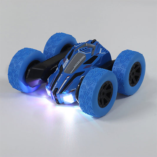 RC Stunt Car 2.4G 4WD 360 Rotate LED Lights Remote Control Off Road Double Sided Vehicles Model Kids Children Toys