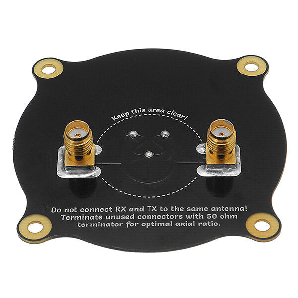 Realacc Triple Feed Patch-1 5.8GHz 9.4dBi Directional Circular Polarized FPV Pagoda Antenna for Fatshark DJI Eachine Goggles
